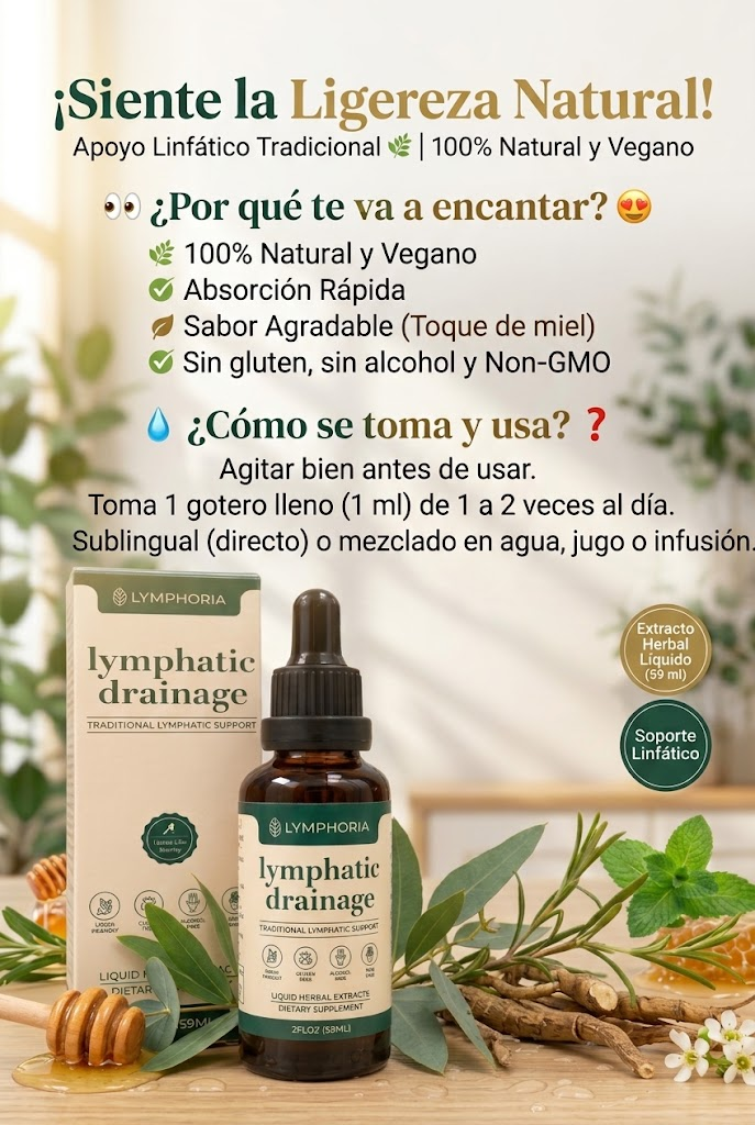 Gotitas Lymphoria – Extracto Herbal Sabor Miel 60 ml